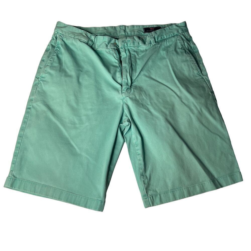 Vineyard Vines Teal Khaki Chino Shorts- 36